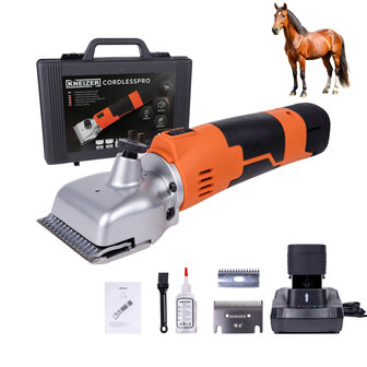 Kneizer CordlessPro Horse &ndash; Tosatrice cordless per cavalli &ndash; 2 batterie e 2 set di lame