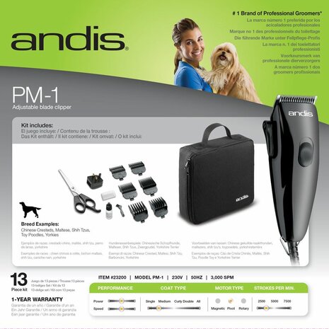 Set tagliacapelli Andis modello Pivot PM-1.0